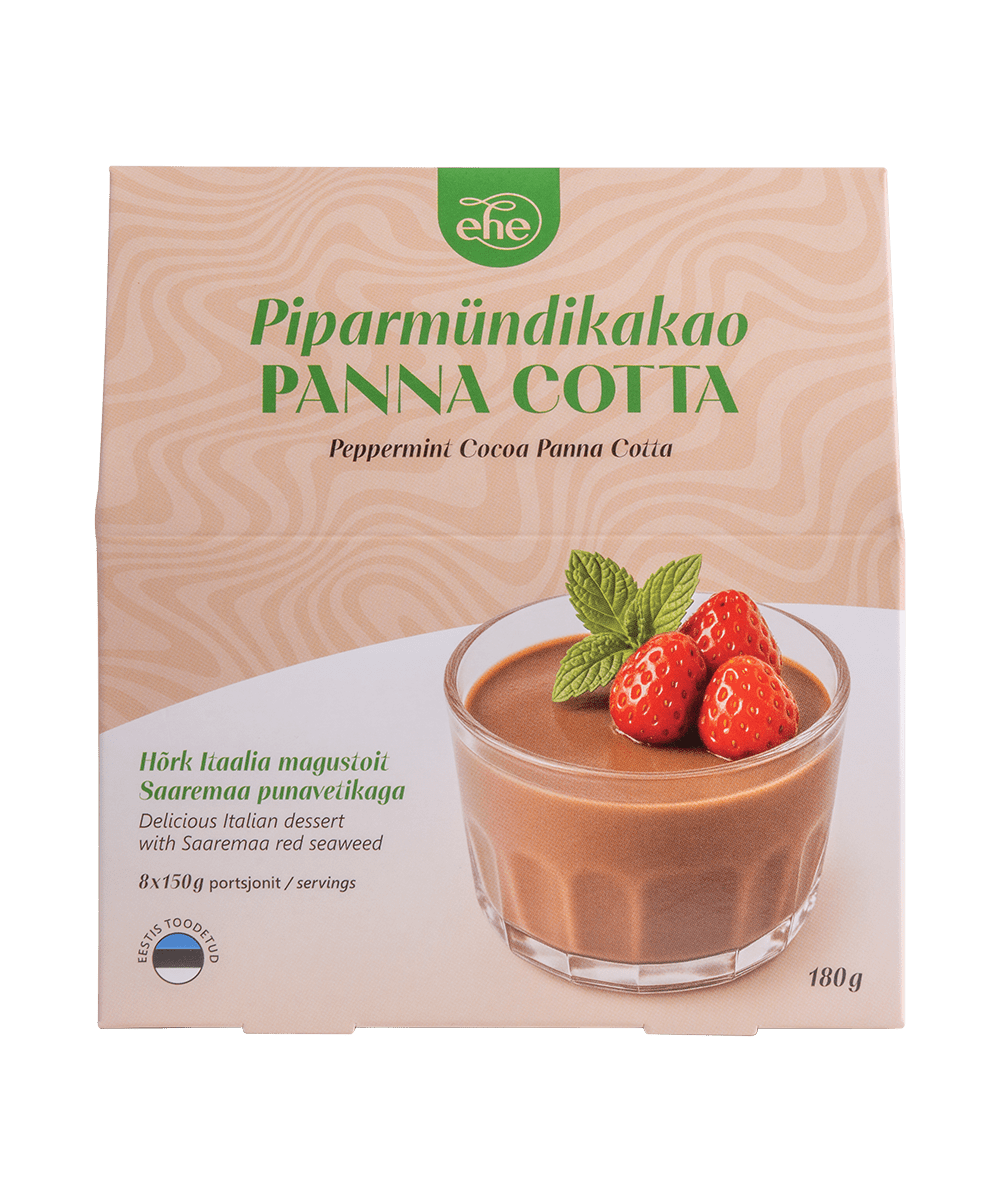 Piparmündikakao panna cotta