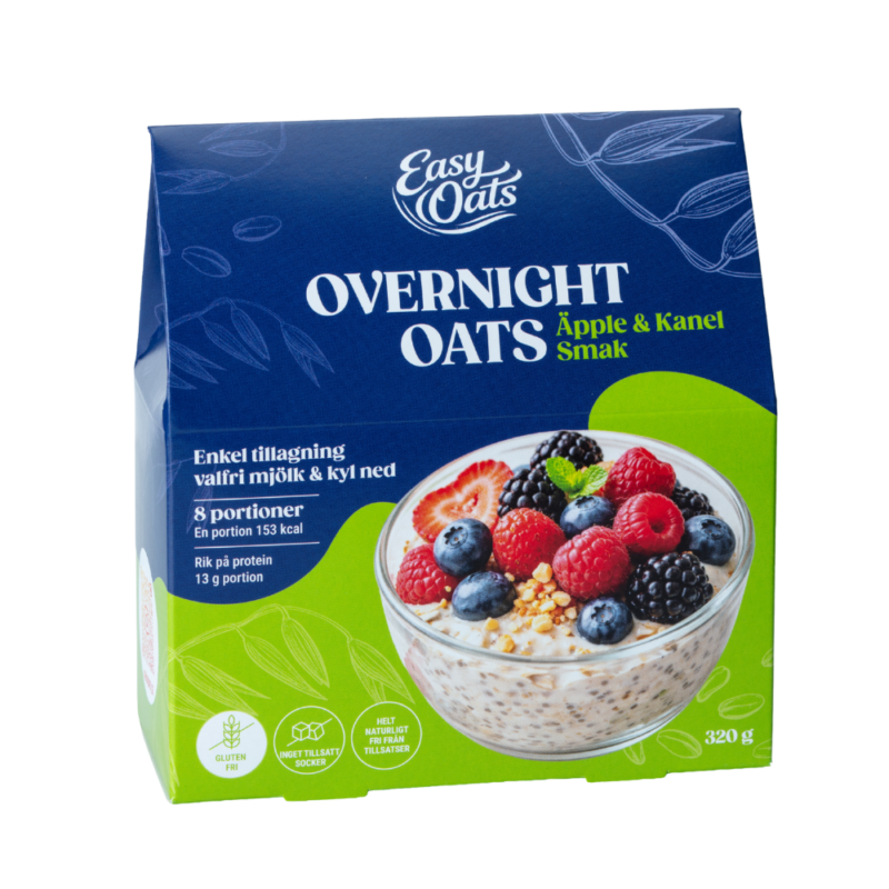 Üleööpuder õuna ja kaneeliga – kõrge valgusisaldusega