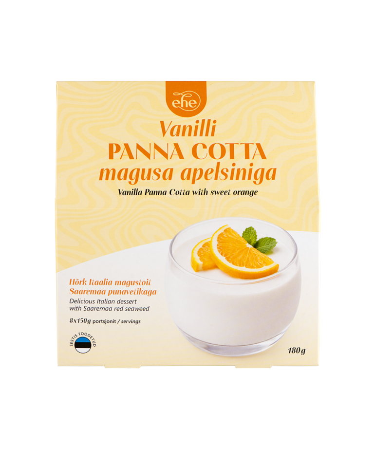 Vanilli panna cotta magusa apelsiniga 180g