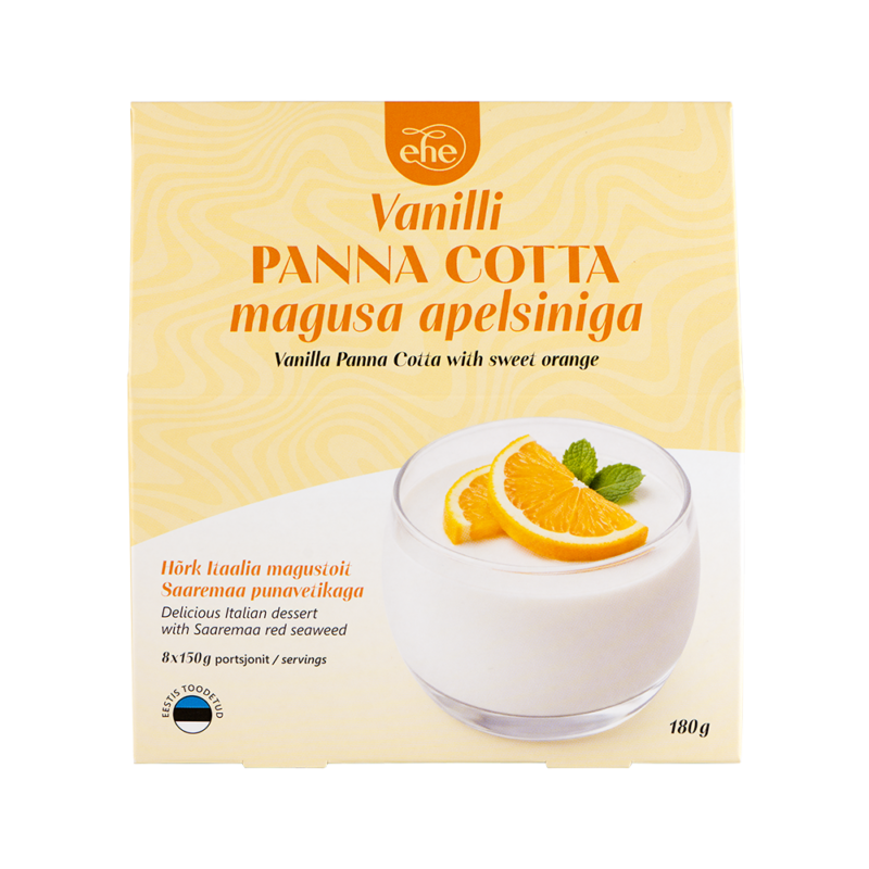 Vanilli panna cotta magusa apelsiiniga 180g