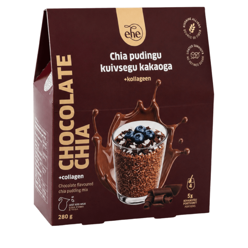 Chia pudingu kuivsegu kakaoga + kollageen
